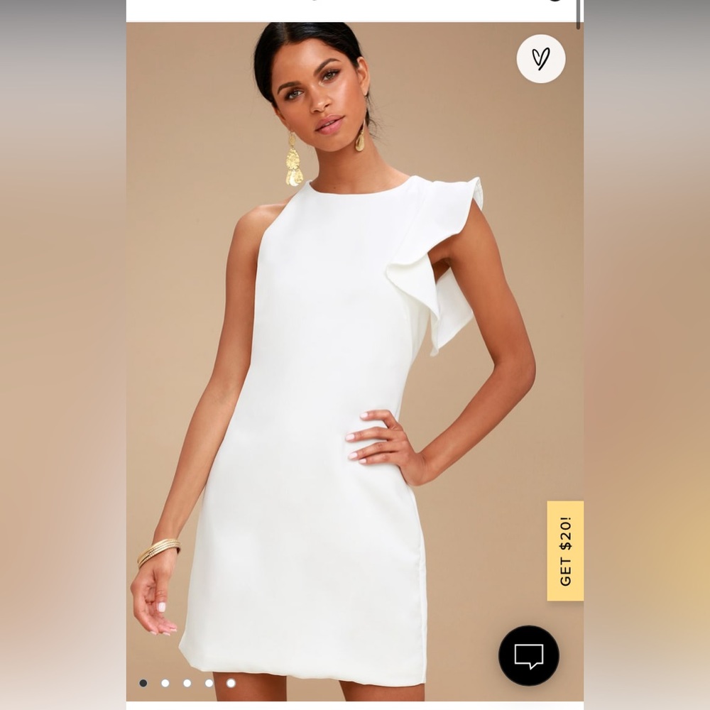 Beautiful white Lulus dress